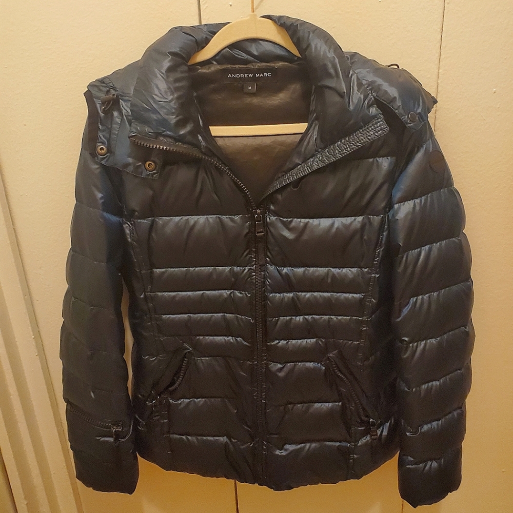 Andrew Marc Teal Down Jacket